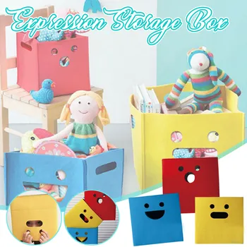 

Cartoon Cube Animal Dust-Proof Storage Large Capacity Felt Cloth Laundry Basket Box Children's Toy Storage Organizer European