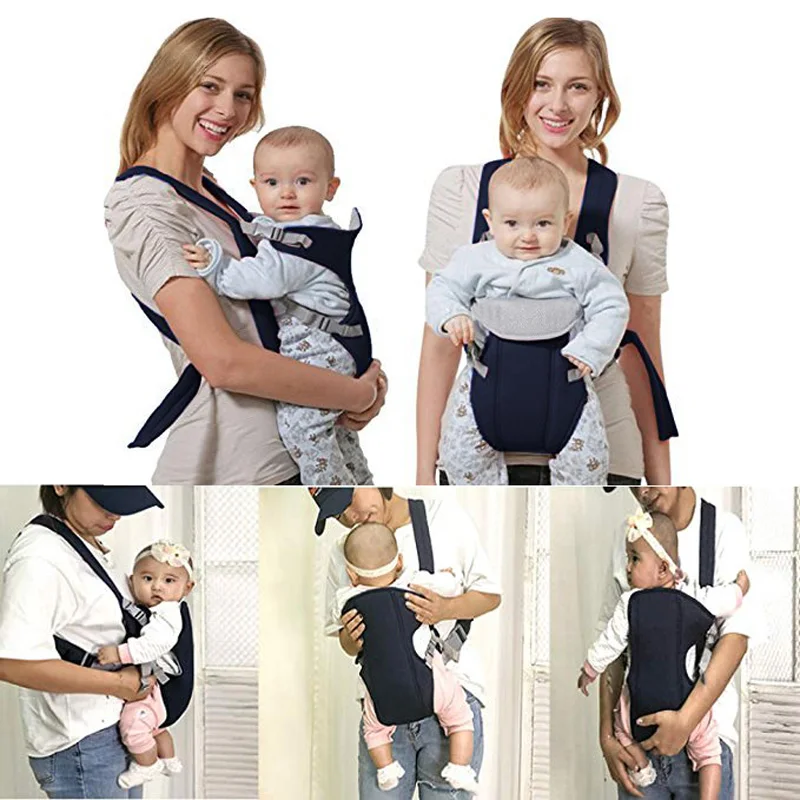

2-30 Months Breathable Front Facing Baby Carrier Comfortable Sling Backpack Pouch Wrap Baby Kangaroo Adjustable Safety Carrier
