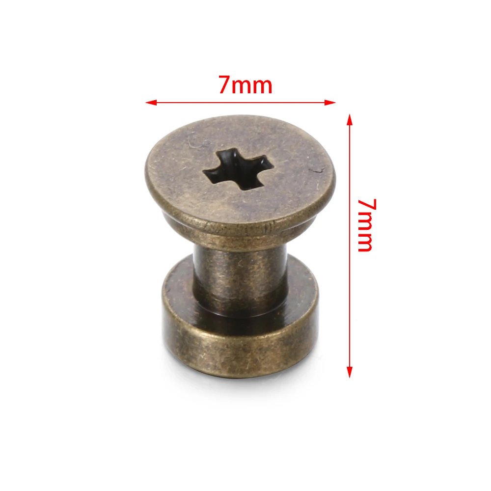 Screw Nail Rivets for Leather Craft Belt Wallet Cloth Button Decoration DIY Scrapbook 10 Set metal rivets,belt strap rivets,copper rivets,leather rivets