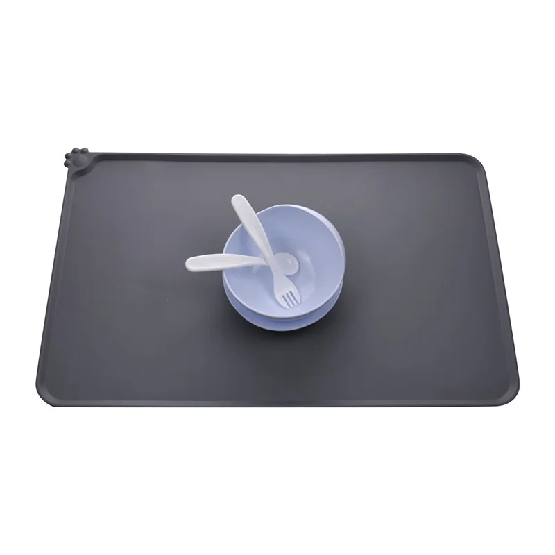Pet placemate водонепроницаемый нескользящий Силиконовый кот Анти-утечка противень для еды Собаки Коврик для домашних животных коврик для домашних животных сплошной цвет товары для домашних животных
