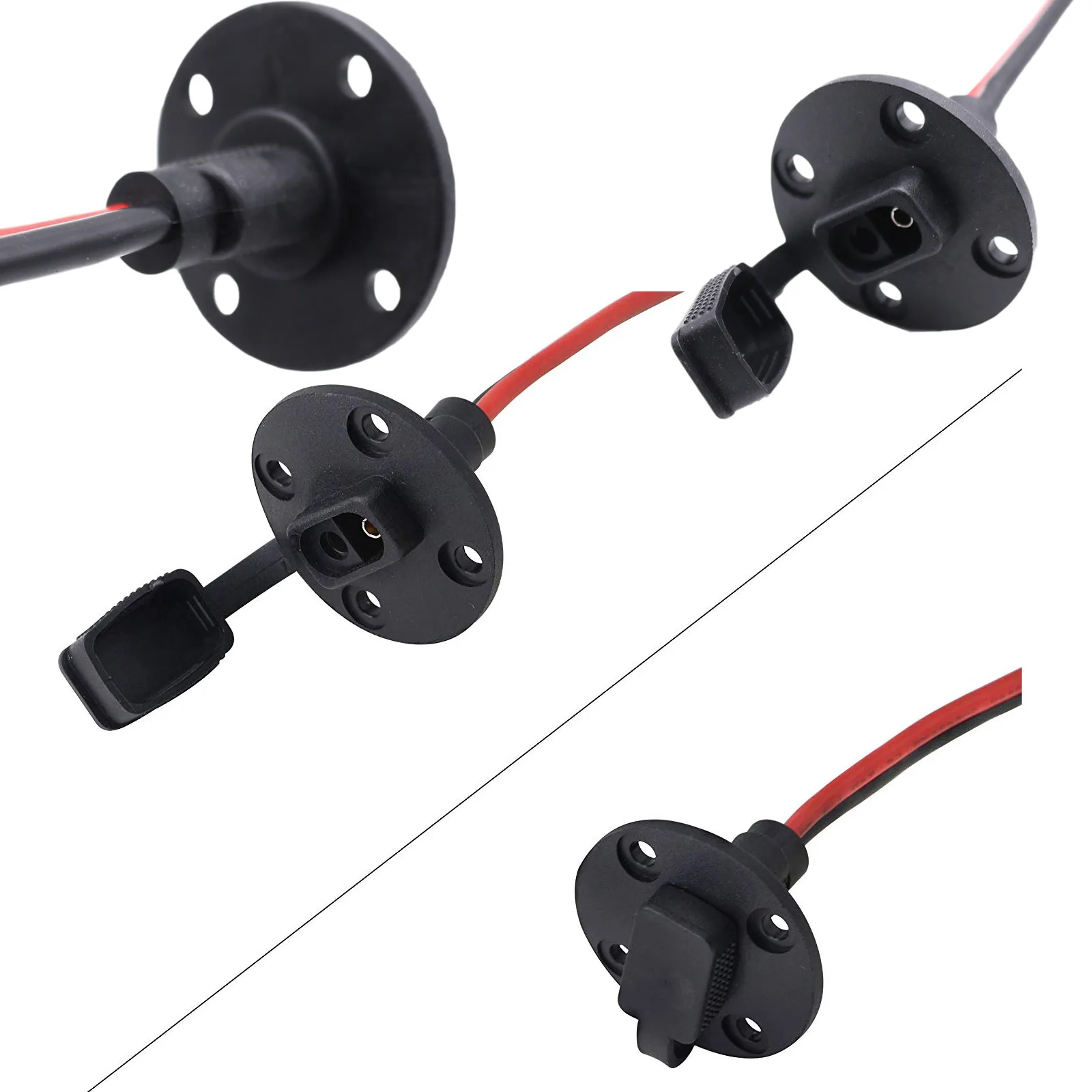 60 см 10AWG SAE разъем быстрого отключения солнечных атмосферных боковин Порт Шнур для изделий ручной работы провода жгут Панель Крепление силового кабеля с крышкой