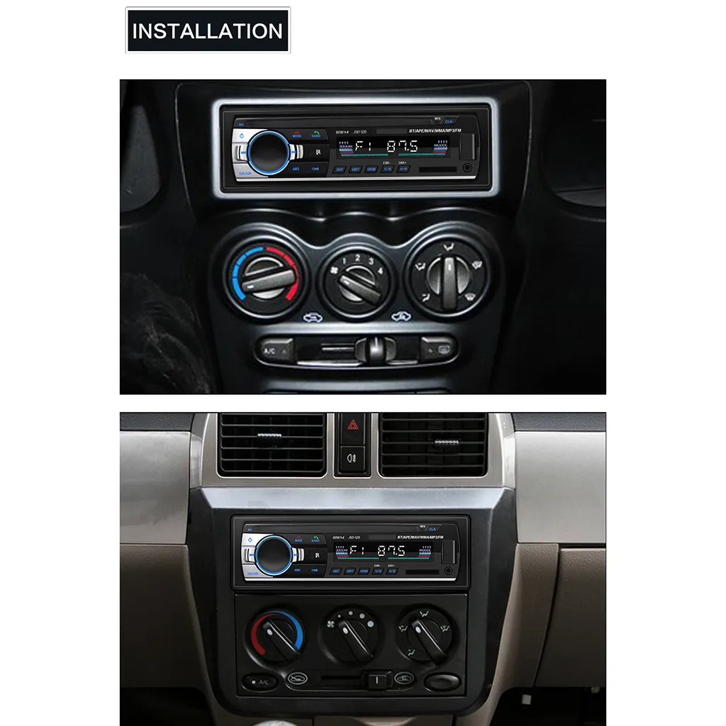 JSD-520 Автомобильный mp3 плеер радио FM передатчик модулятор U диск SD Карта BT музыкальный телефон Замена CD/DVD автомобиль Лодка Трактор# Ger