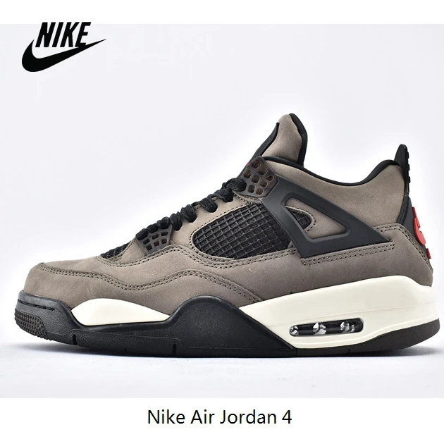 Оригинальный Nike Air Jordan 4 AJ4 плетеные дышащая Для мужчин Мужская баскетбольная