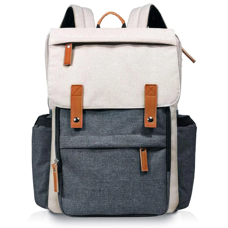 

New Style Mummy Backpack Nanny Nanny Multi-functional Large Capacity Backpack Matching Color MOTHER'S Bag