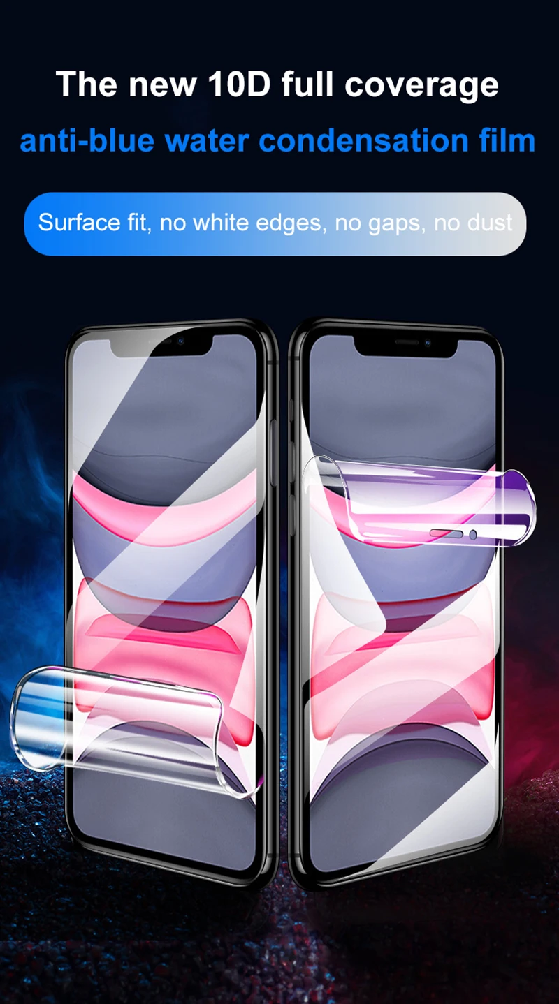 Гидрогелевая пленка 99D с защитой от синего света для Samsung Galaxy A91 A90 A81 A80 A72 A71 A70 A60 A9 A8