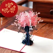 3D Pop Up Поздравительные карты с конвертом открытки на день рождения Юбилей подарки Почтовые открытки свадебные Приглашения Свадебные украшения