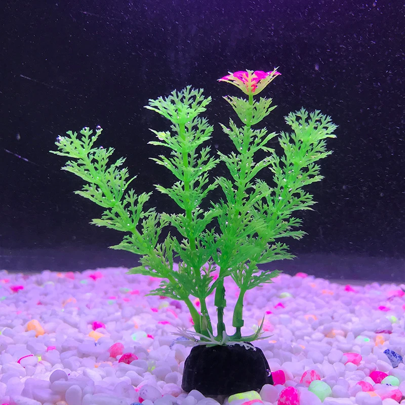Artificial Plants Fish Tank Ornaments Fish Tank Decorations Aquarium Ornaments Artificial Aquarium Plants 10cm Artificial Aquarium Plants Fish Tank Water Plant Grass Ornament Environmental Protection Materials Aquarium Decoration