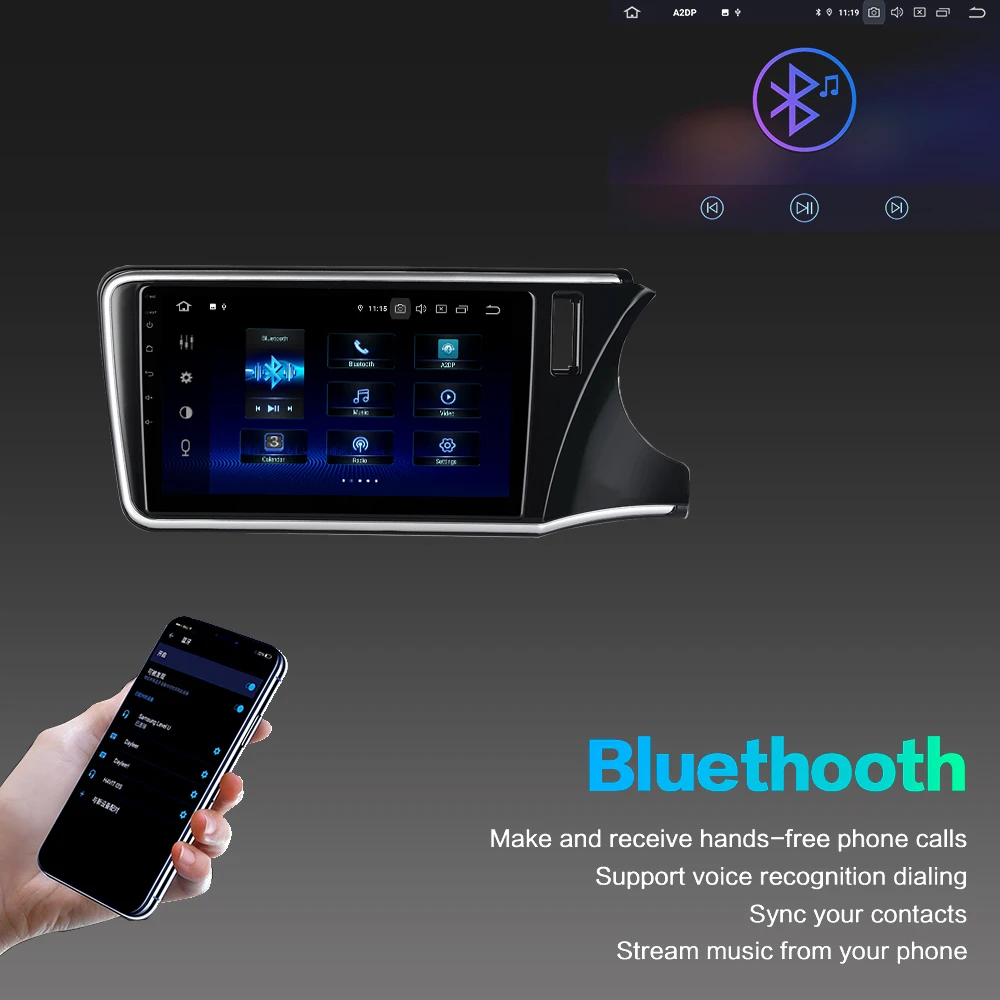10," ips Android 9,0 радио для Honda City RHD автомобильный мультимедийный плеер PX6 DSP HDMI 4 Гб Ram 64 Гб Rom gps Navi BT