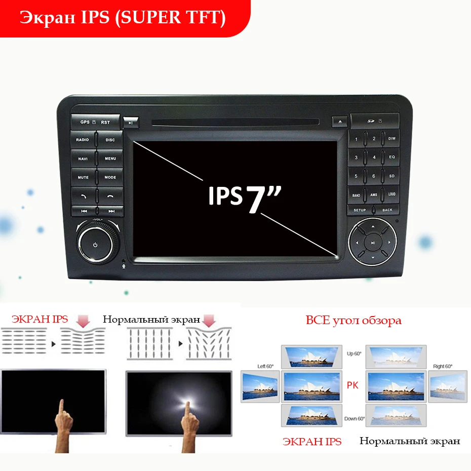 4G 64G 2 din Android 10 автомобильный мультимедийный DVD gps навигатор для Mercedes Benz ML GL CLASS W164 ML350 ML500 GL320 авто радио DSP