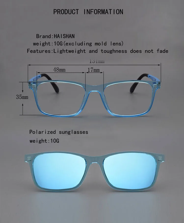 clear frame polarized sunglasses