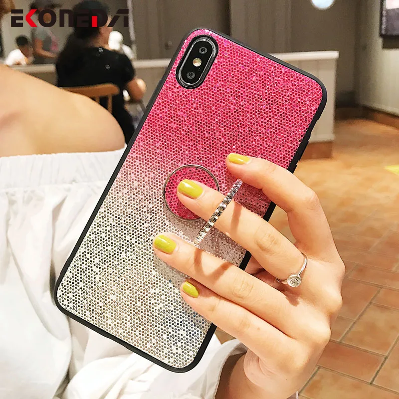 Чехол EKONEDA с кольцом-держателем для Samsung Galaxy S8 S9 S10 S20 Ultra Note 8 9 10 Plus S10e A10 A30 A50 A70 A51 A71