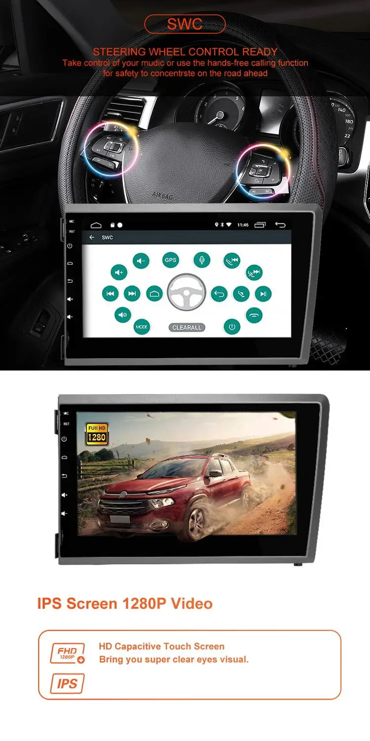 ZLTOOPAI Android 9.0 AutoRadio 2 din GPS Navigation For VOLVO S60 V70 XC70 2000-2004 Support Screen Mirror WiFi Full RCA Output Steering Wheel Control