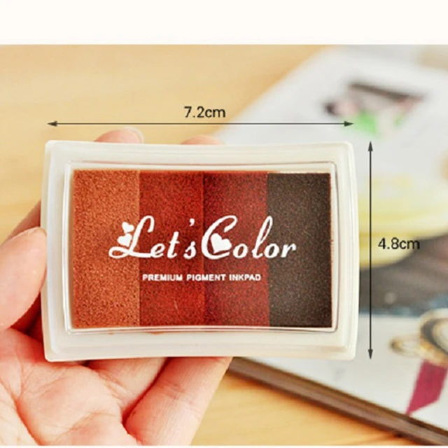 4 Színű Gradiens Tinta Pad Diy Kézműves Bélyegző Ujjlenyomat -Scrapbook Tartozék Tintaspad Készlet Bélyegek Scrapbooking Anyag Készletek - Image 6