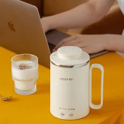 300W Electric Hot Water Cup Portable Boiling Kettle Mini Travel Cup Porridge Cup Automatic Electric Heating Thermos Cup 400ML