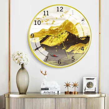 

Creative Luxury Nordic Vintage Wall Clock Office Modern Design Wall Clock Silent Living Room Relogio De Parede Home Watch JJ60WC
