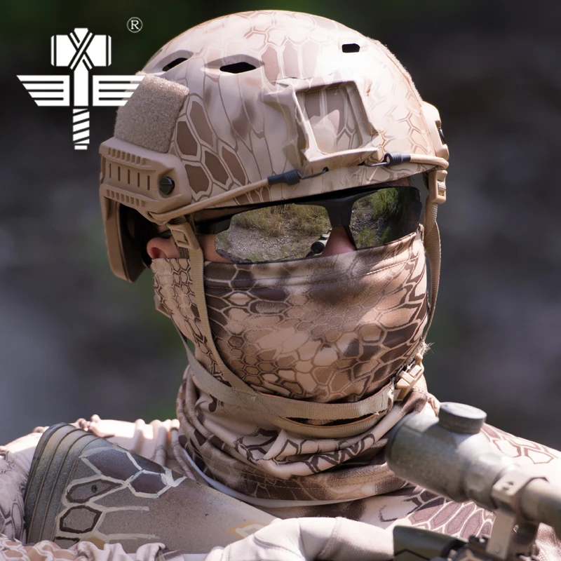 USMC Rattlesnake Bandana Balaclava Tactical Half Face Mask Scarf Neck Gaiter Warmer Airsoft Paintball Motorcycle Hunting Masks