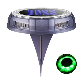 

Stair Outdoor Garden Buried Ground Light Driveway Auto On Off IP68 Waterproof Decking ABS 8 Leds Patio Solar Power Pathway