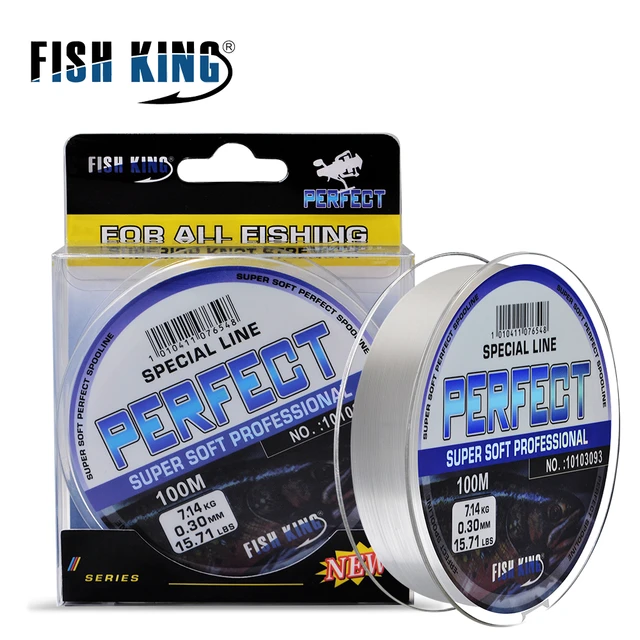 FISH KING 100M Nylon 4.14LB-34.32LB Leader Fishing Line