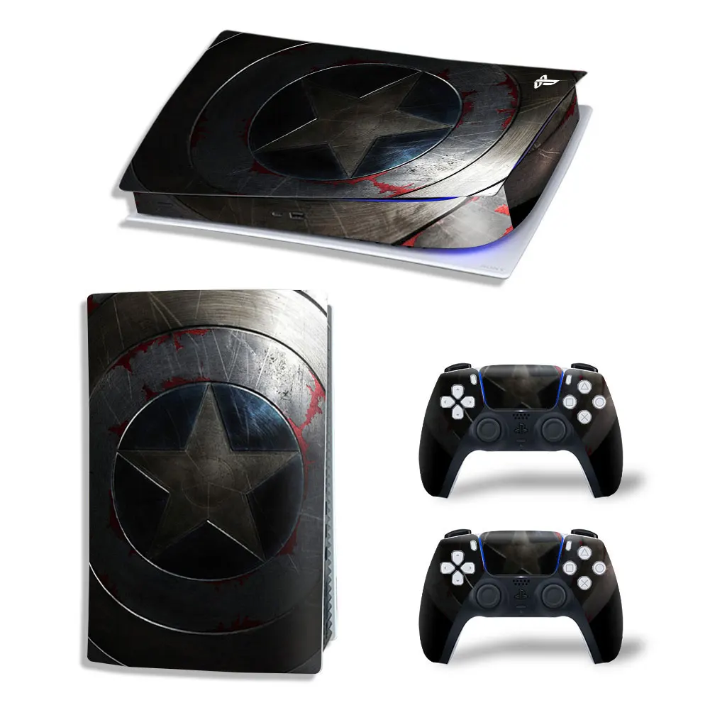 Marvel Spiderman PS5 Digital Edition Skin Sticker Decal Cover for PlayStation 5 Console and 2 Controllers PS5 Skin Sticker Vinyl 