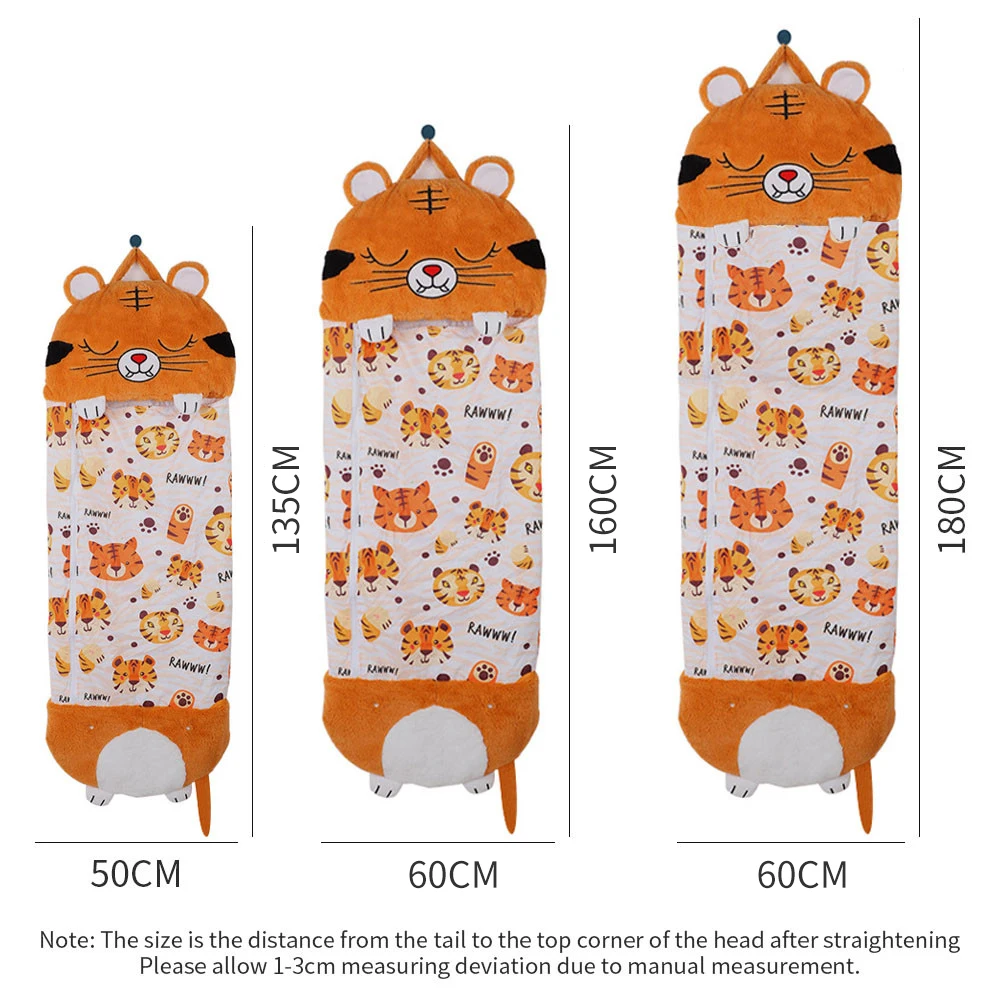 Baby Sleeping Bag Children's Sleeping Bag Kids Cartoon Animal Blanket Sleepsacks Plush Doll Pillow Baby Anti-kick Quilt Sleep Sack For Boys Girls
