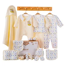 Одежда для новорожденных девочек с героями мультфильмов зимний комплект одежды из плотного хлопка для маленьких мальчиков, одежда для младенцев Подарочный комплект для новорожденных без коробки