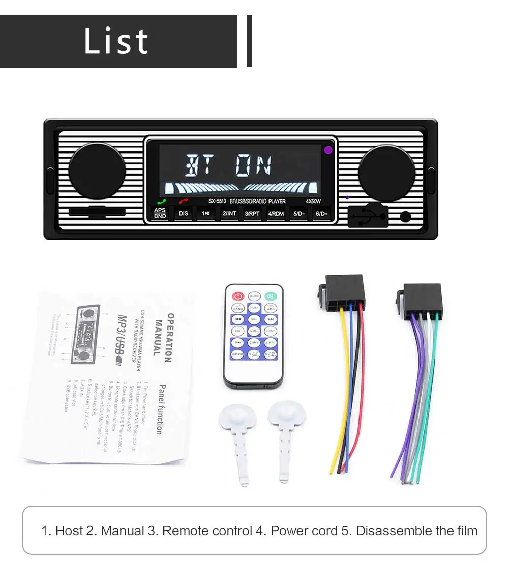 Автомобильный MP3 плеер fm модулятор Bluetooth ЖК дисплей музыка винтажное аудио USB
