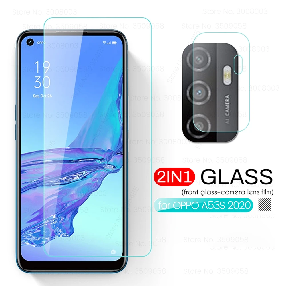 Защитное стекло для экрана и камеры oppo a 53 2020 a53 a53s 6 5 дюйма | Мобильные телефоны
