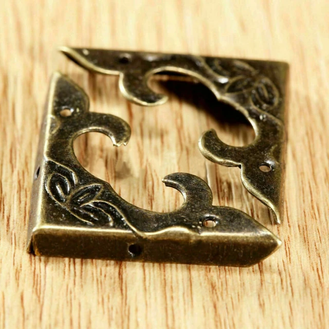 8Pcs Furniture Corner Bracket Antique Bronze Corner Protectors Wooden Wine  Box Edge Protector Decor Furniture Hardware Cover - AliExpress