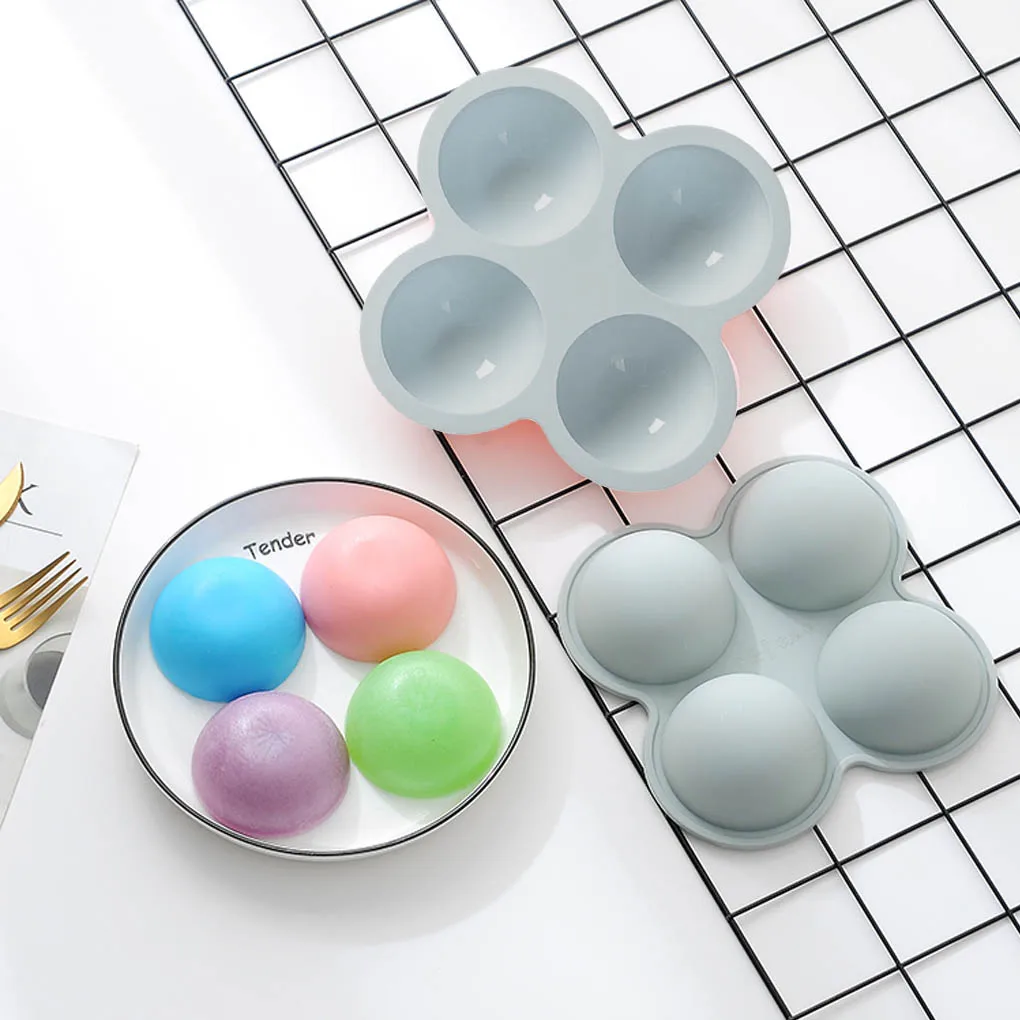 6cavity полусфера формы DIY силиконовая, для конфет кубика льда Пудинг Пресс-формы для выпечки шоколад противень для выпечки