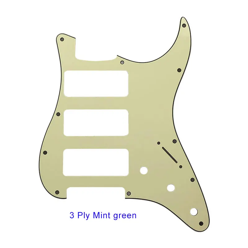 Pleroo гитарные части для США 11 монтажное винтовое отверстие Стандартный ST 3-P90 Strat HHH хамбакер гитара накладка