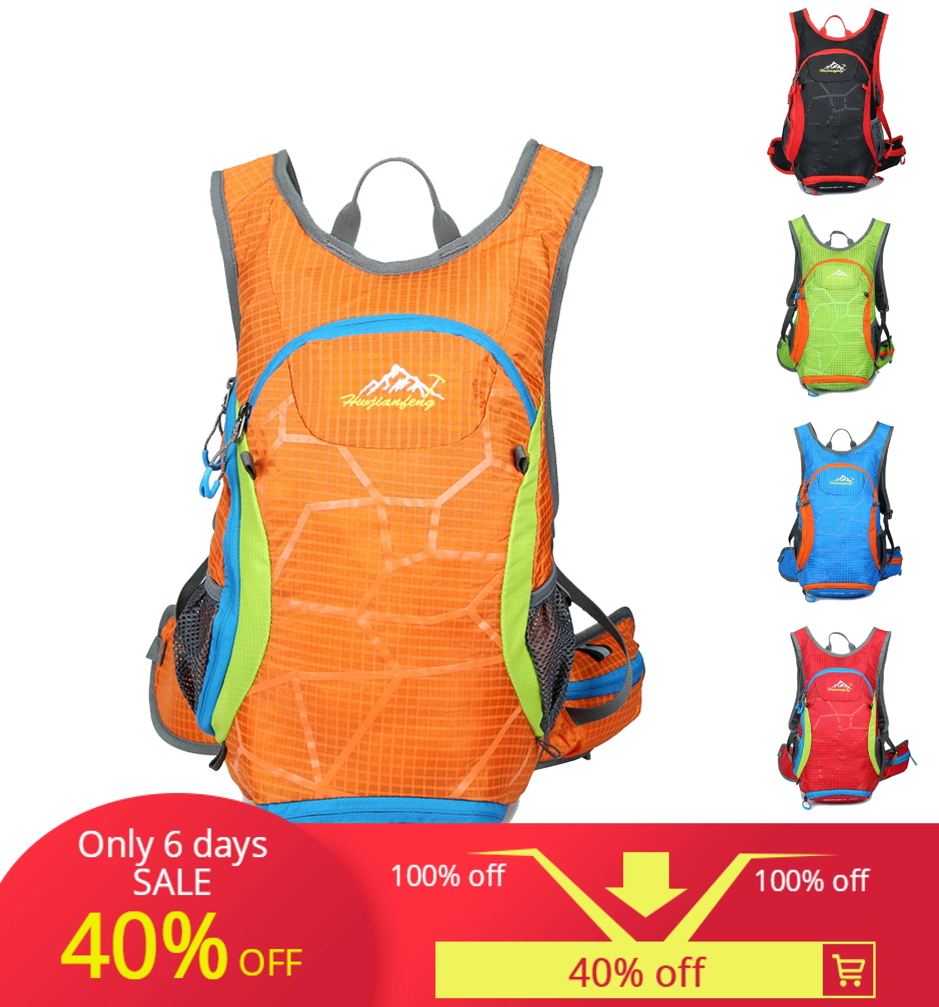 

 Outdoor small backpack large-capacity waterproof, dirt-resistant riding shoulder bag travel sports cycling bag