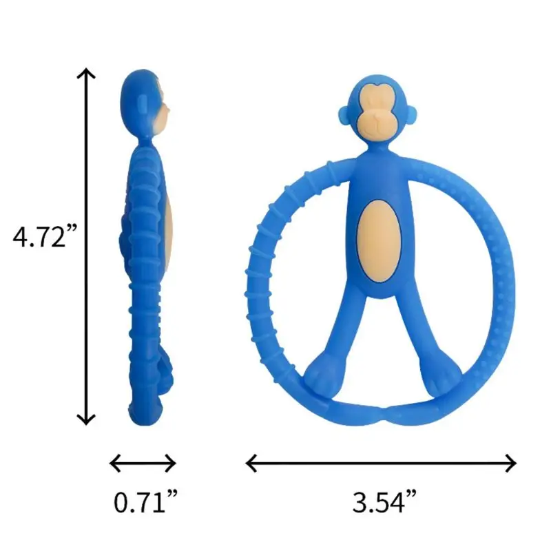 Милая трехмерная молярная палка обезьяны, зубной гель для прорезывания зубов, силиконовые Товары для новорожденных