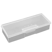 Прозрачные пустые блоки инструменты буферная файлы для ногтей ящик для хранения, маникюр инструменты Органайзер Чехол Набор для ногтей профессиональный набор