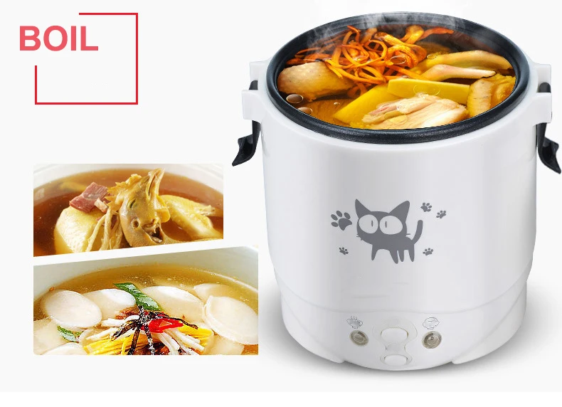 Mini fogão de arroz elétrico portátil MultiCooker