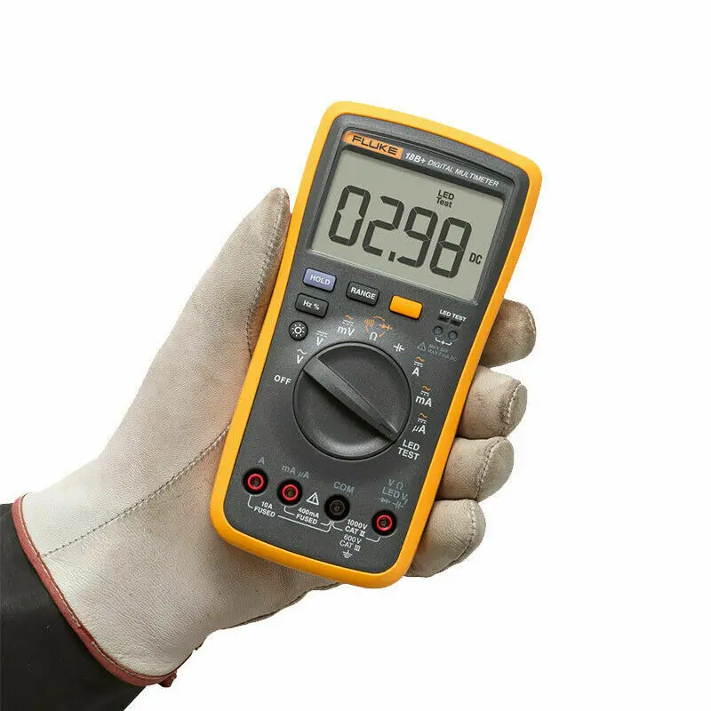 Fluke мультиметр Цифровой мультиметр 18B+ портативный переносной цифровой тестер для AC/DC Цифровой мультиметр/отправить мягкий чехол