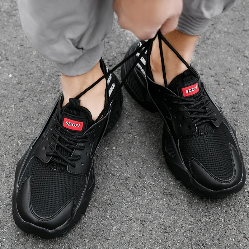 

BIGFIRSE Sneakers For Men Lace-up Flyknit Outdoor Man Shoes Leisure Shoes Zapatillas Hombre 2019 Sneakers For Men Brand