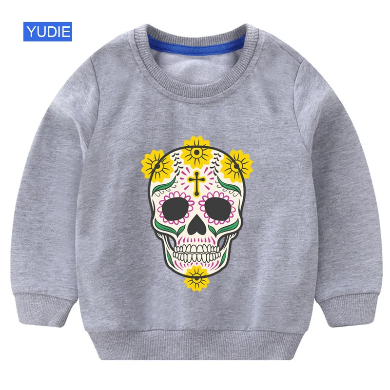 children sweatshirt funny cool toddler baby boy hoodie autumn boys white cute long sleeves children winter korean baby 2T3T - Цвет: sweatshirt gray