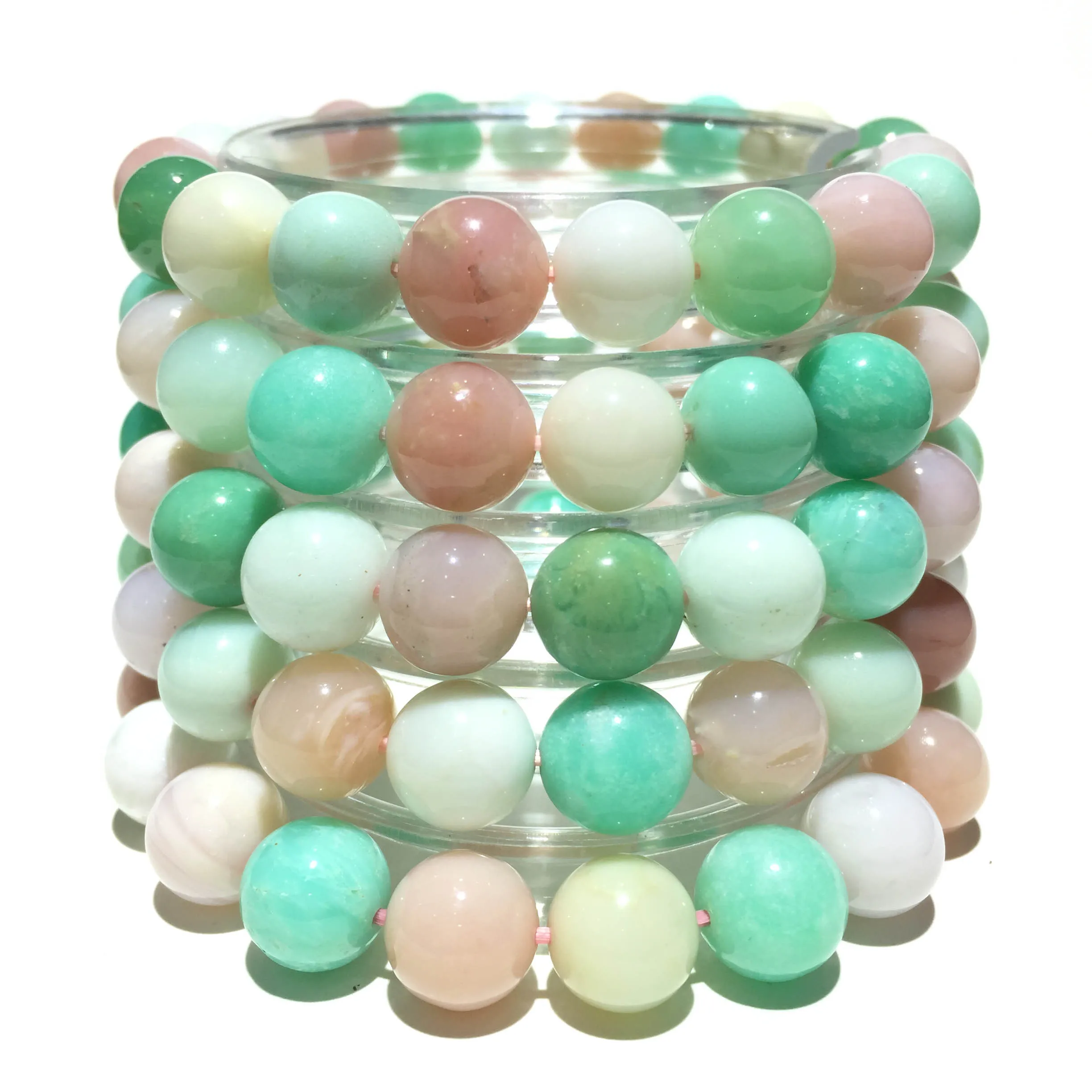 

Charm Natural Stone Bracelet Gemstone Spacer Loose Beads Necklace Diy Jewelry Accessories Making 8mm Colorful Opal Factory Price