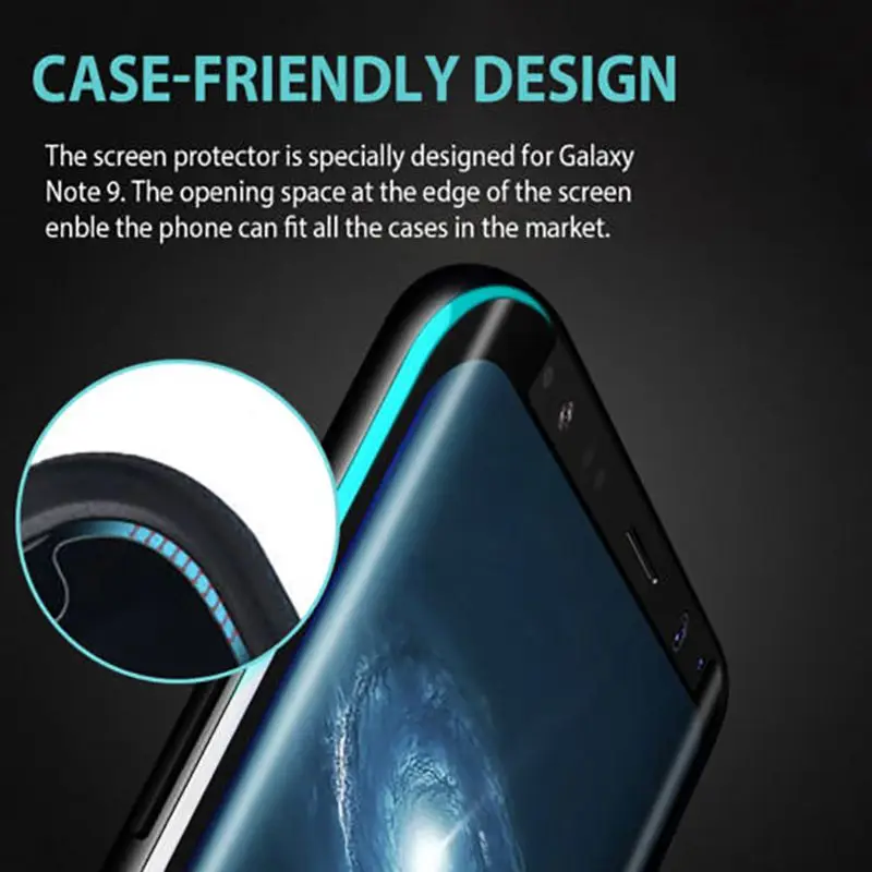 Жидкое закаленное стекло УФ полный клей для Samsung Galaxy S10 S9 S8 Plus Note8 Note9 S7 Edge пленка