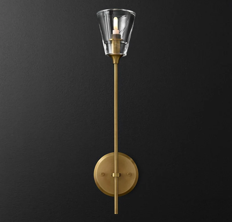 

Nordic postmodern design sconces light Simple strip glass modern wall lamp Ins wind blue white gray glass wall lights for home