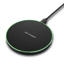 10W QI Wireless Charger Universal Fast Wireless Charger Portable
Aluminum Alloy Fast Wireless Charging Pad