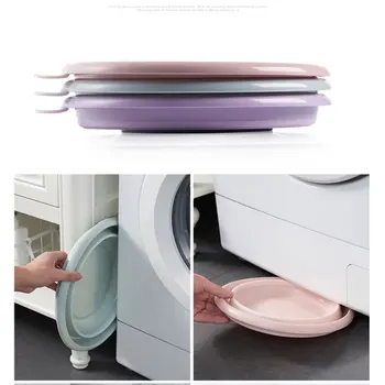 

Collapsible Portable Wash Basin Dishpan Household Laundry Portable Travel Folding Water Basin JS22