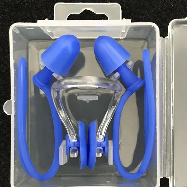 Swimming Earplugs Waterproof Nose Clip Prevent Water Noise Reduction Protection Ear Plug Soft Silicone Swim Dive Supplies 5