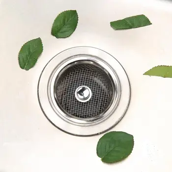 

Stainless Steel Mesh Kitchen Sink Plug Bathroom Basin Drainer Filter Cover