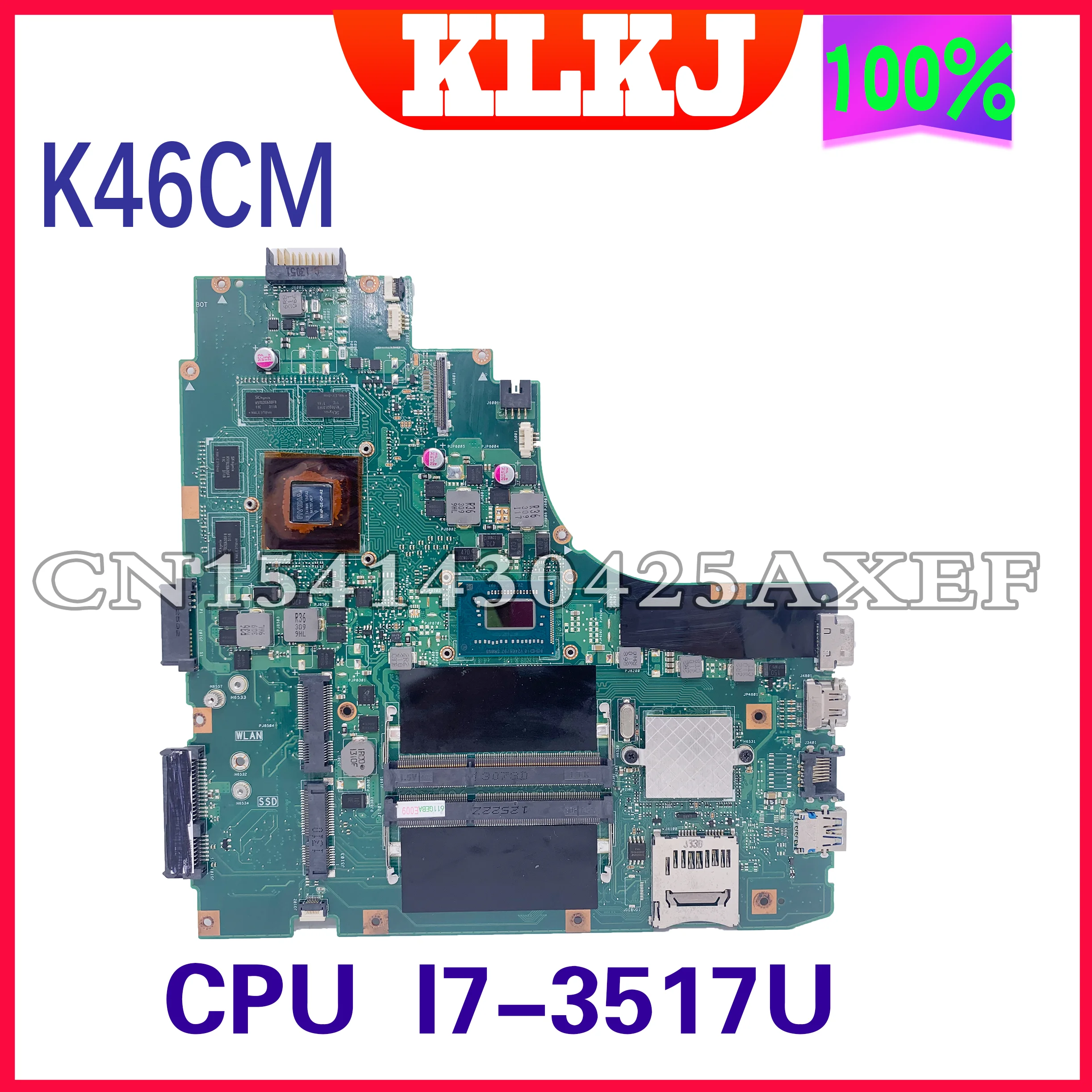 Dinzi K46CM Motherboard is suitable For ASUS K46CB K46C K46 A46C S46C Laptop mainboard CPU I7-3517U 100% Working Well | Компьютеры и