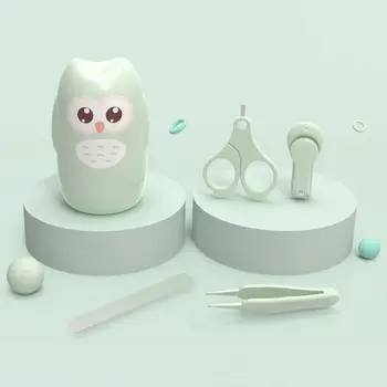 

4-in-1 Baby Nail Care Set with Cute Case Newborn Kids Manicure and Pedicure Kit 63HE