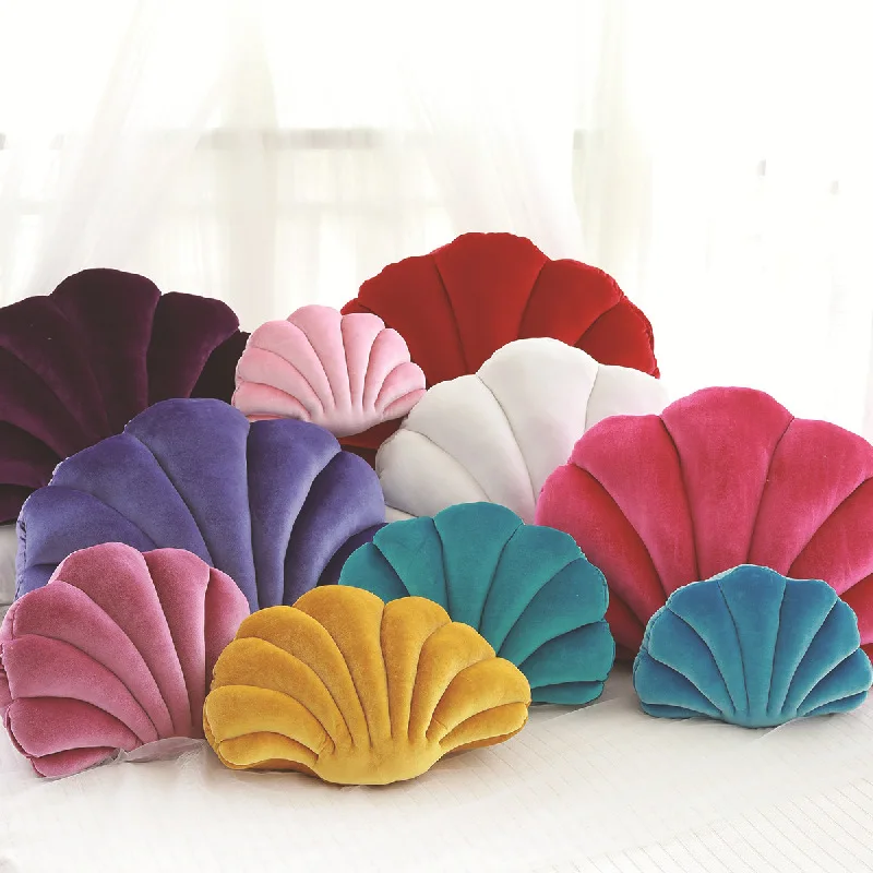 

Creative color shell pillow plush toy car sofa cushion office furnishing studio photographic props