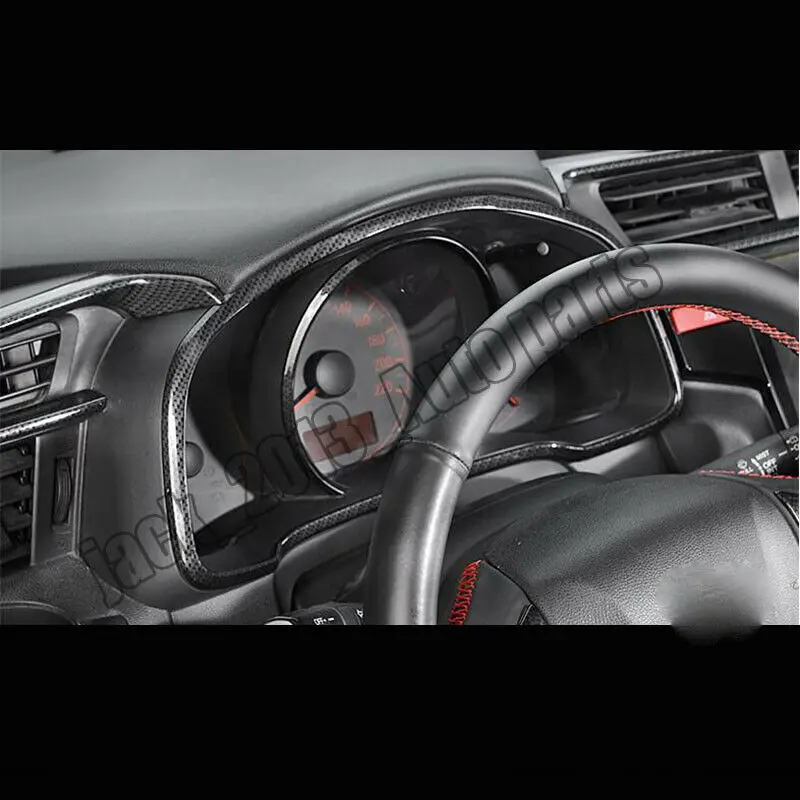 Автомобильная модификация автомобильные аксессуары из углеродного волокна приборная панель декоративная отделка для Honda Fit/Jazz