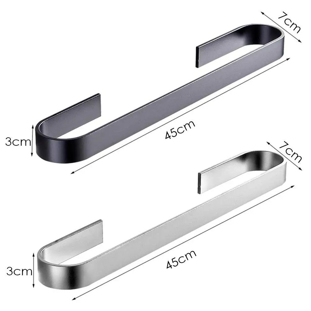 Держатель для полотенец из алюминиевого сплава, настенная вешалка для полотенец, органайзер,, полка для хранения полотенец для ванной комнаты