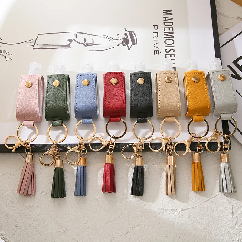 

30ml Hand Sanitizer Empty Portable Soap Dispenser Keychain Holder Reusable Bottle Hand Washing Gel Storage Bottle With Keychain